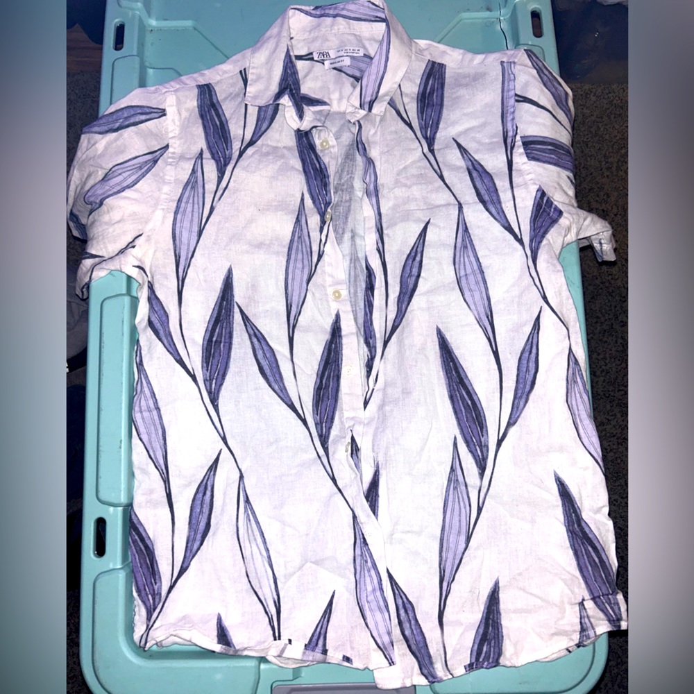 Short Sleeve Collar Shirt from Zara